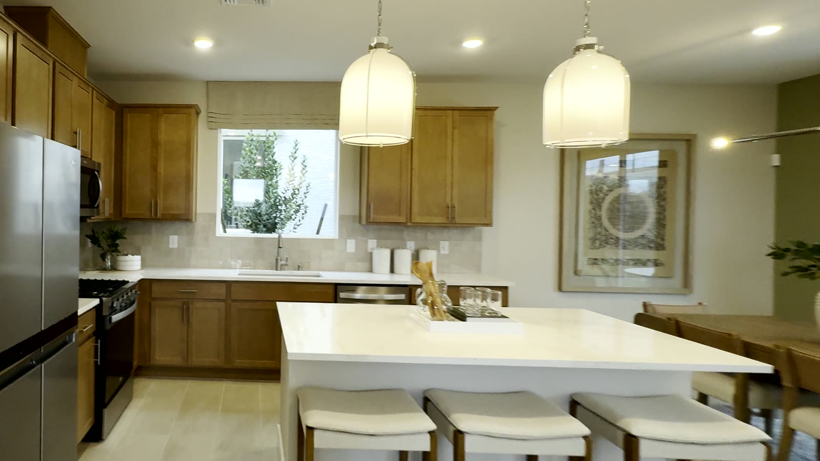 Kitchen in the Modena model home at Sora at Aries, Henderson