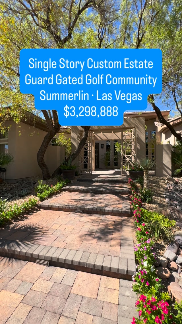 Single-story custom estate in Canyon Fairways — video tour